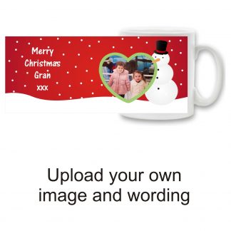 Personalised Christmas Photo Ceramic Mug