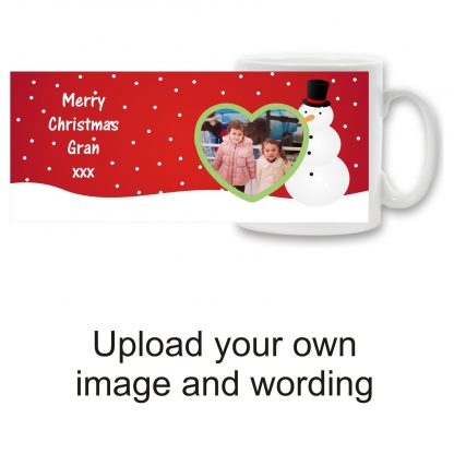Personalised Christmas Photo Ceramic Mug