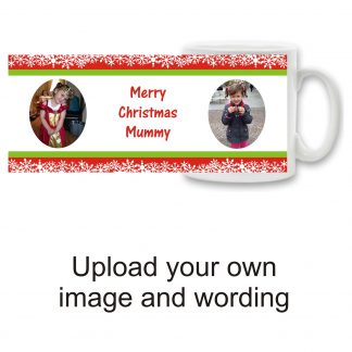 Personalised Christmas Photo Ceramic Mug - Double