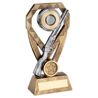 *NEW* Resin Shooting Trophy With Own Logo Option- 3 sizes - RF938