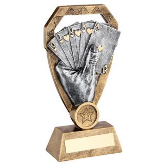 *NEW* Resin Cards Trophy With Own Logo Option- 3 sizes - RF940