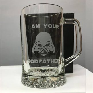 1 Pint 'I Am Your Godfather' Glass Tankard - WA162GF