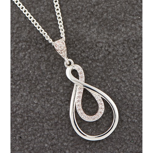 equilibrium silver plated necklace