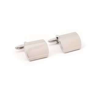 *ENGRAVED FREE WITH NAME* Nickel Plated Cufflinks - HM2171