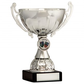 Silver Cup Trophy on Marble Base with Own Logo - 7 Sizes - 1902