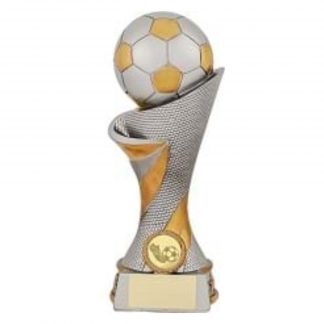Resin Silver and Gold Football Trophy - 5 Sizes - RFS130