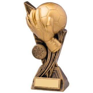 7" Antique Gold Football Goalkeeper Trophy - RF082