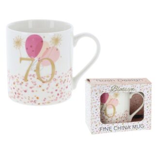 70th Birthday Mug with Balloons - 331776
