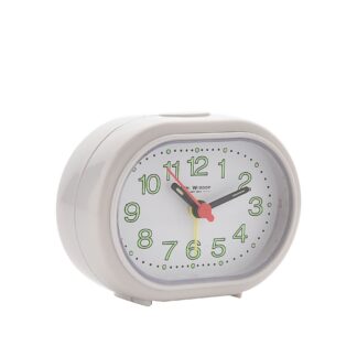 White Oval Alarm Clock - 5155W