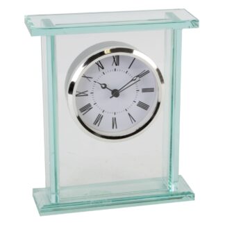 Widdop Clear Glass Mantel Clock - W2706