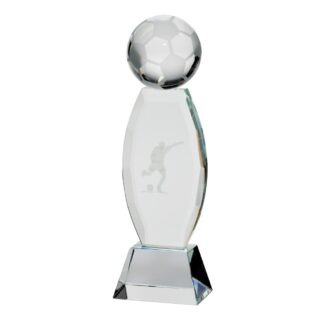 Infinity Laser Crystal Football Award - CR17110B