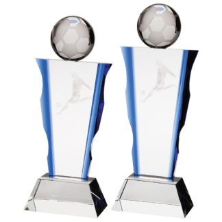 Laser Crystal Football Award - 2 Sizes - CR20228