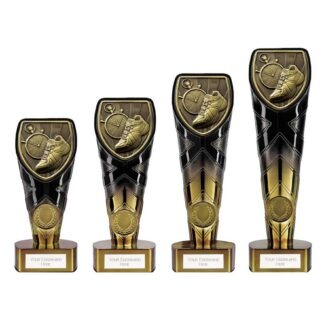 Black and Gold Running Trophy - 4 Sizes - PM24216