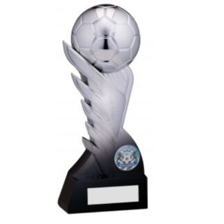 Silver Pegasus Ice Football Trophy - 2 Sizes - RF092