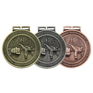 70mm Olympia Taekwondo Medal - 3 Colours - MM17015